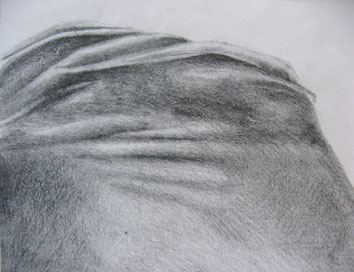 Study for The Human Landscape (torso ii) (2004) pencil on paper - Pui Lee